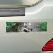 Servië Wolf Bumpersticker (Op auto)