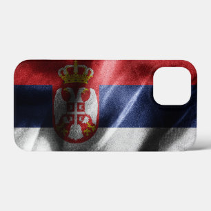 Servië zijden vlag Case-Mate iPhone case