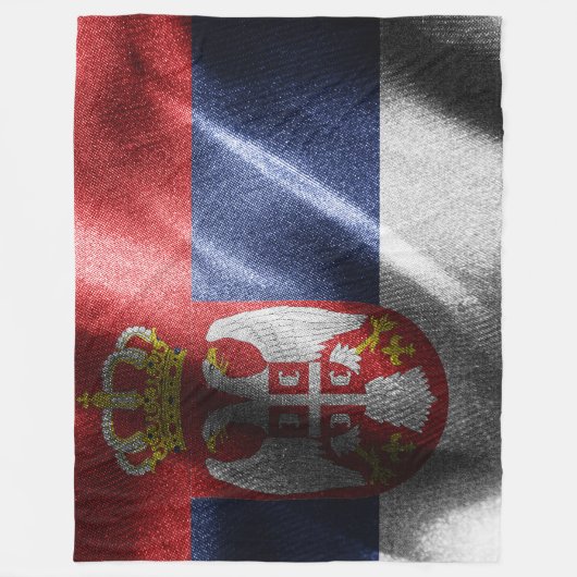 Servië zijden vlag fleece deken (Voorkant)