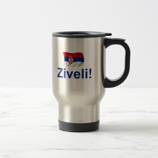 Servië Ziveli! Reisbeker (Rechts)