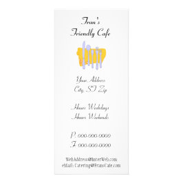 Servies Aangepaste Restaurant Adverteren Sjabloon Reclamekaart