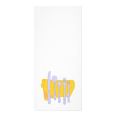 Servies Aangepaste Restaurant Adverteren Sjabloon Reclamekaart (Achterkant)