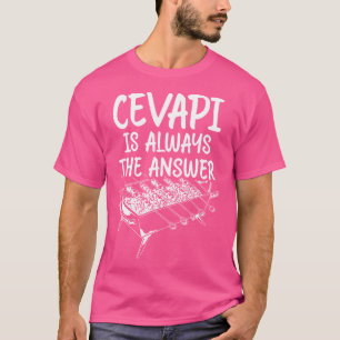 Servies eten Cevapi Kroatië Balkan eten Cevapcici T-shirt
