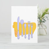 Servies Koken Design Sjabloon (Staand voorkant)