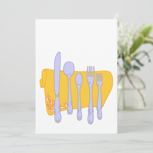 Servies Koken Design Sjabloon (Staand voorkant)