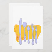 Servies Koken Design Sjabloon (Voorkant / Achterkant)