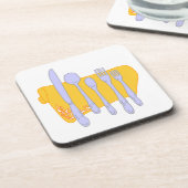 Servies Koken Design Sjabloon Drankjes Onderzetter (Linkerzijde)