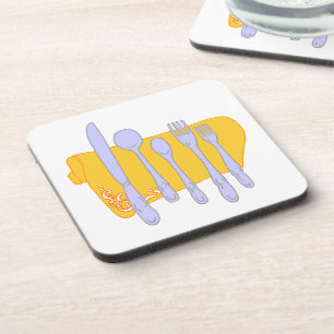 Servies Koken Design Sjabloon Drankjes Onderzetter