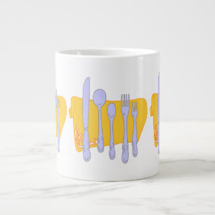 Servies Koken Design Sjabloon Grote Koffiekop