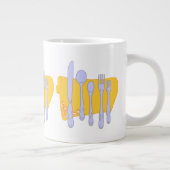 Servies Koken Design Sjabloon Grote Koffiekop (Rechts)