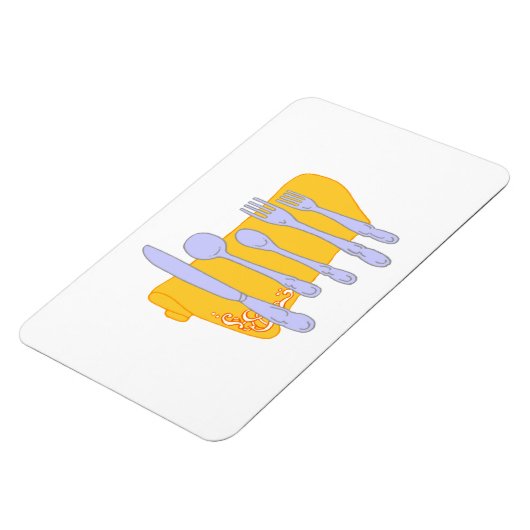 Servies Koken Design Sjabloon Magneet (Linkerzijde)