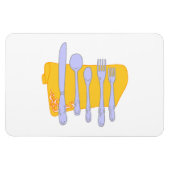 Servies Koken Design Sjabloon Magneet (Horizontaal)