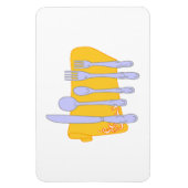 Servies Koken Design Sjabloon Magneet (Verticaal)