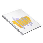 Servies Koken Design Sjabloon Notitieboek (Rechterzijde)