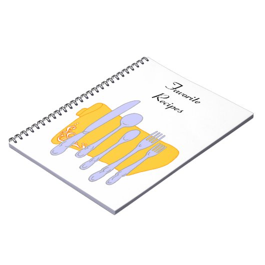 Servies Silverware Design Aangepast Notitieboek (Linkerzijde)