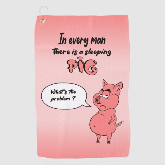 Serviette De Golf Ronchon Golfhanddoek (Voorkant)