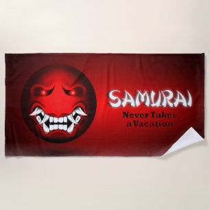 Serviette De Plage Samouraïmoji Strandlaken