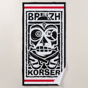 Serviette De Plage Tiki Breizh Korser Strandlaken