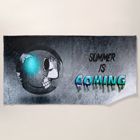 Serviette De Plage Walkermoji Vintage Strandlaken (Voorkant)