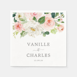 Serviette En Papier Serviette Mariage En Fleurs Servet