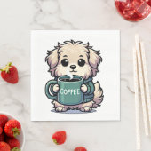 Serviette Kaffeehund Servet (Insitu)