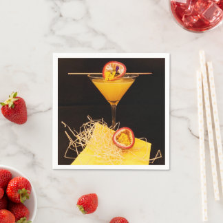 Serviette - Motiv Cocktail Wodka Passionsfrucht Servet
