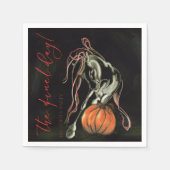 Servietten Halloween Party mit Geisterpferd Servet (Voorkant)