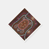 servietten mit schildkröte im aborigines stil servetten (Hoek)