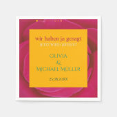 Servietten zur Hochzeitsfeier personalisierbar Servet (Voorkant)