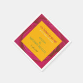 Servietten zur Hochzeitsfeier personalisierbar Servet (Hoek)