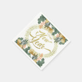 Servilleta de papel con feliz año nuevo servet (Hoek)