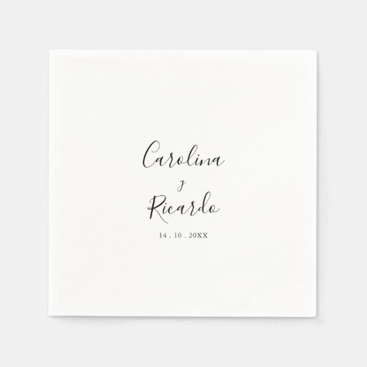 Servilleta de Papel de Boda Española Servet (Voorkant)