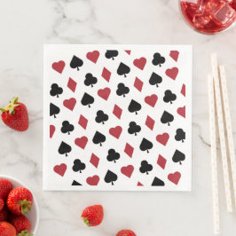 Servilleta de papel de cena naipes servet