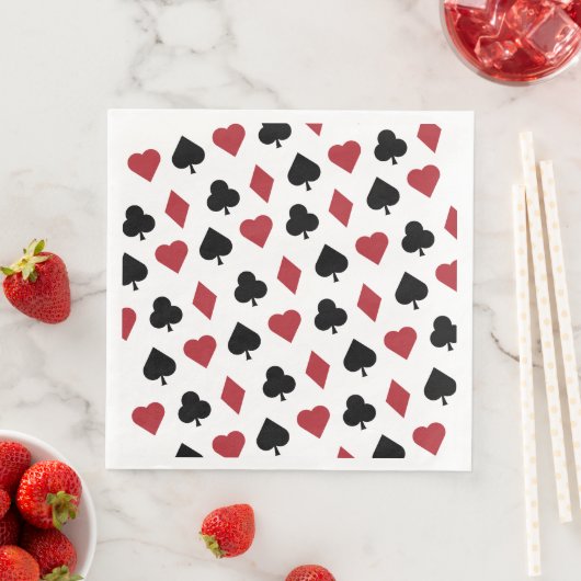 Servilleta de papel de cena naipes servet (Insitu)