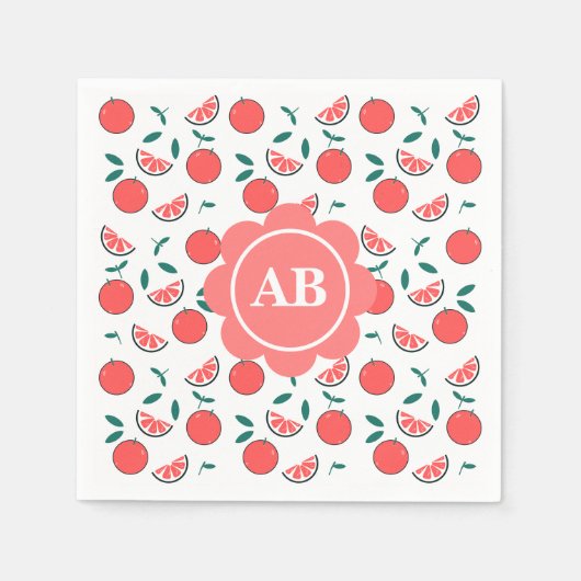 Servilleta de papel diseño melocotones servet (Voorkant)