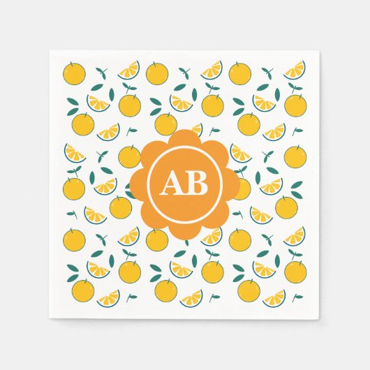 Servilleta de papel diseño naranjas servet (Voorkant)