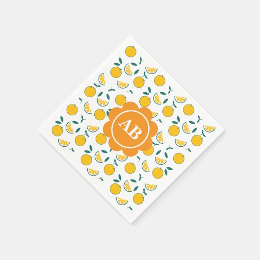 Servilleta de papel diseño naranjas servet (Hoek)