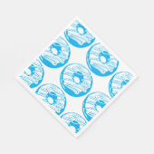 Servilleta de papel donas azules servet (Hoek)