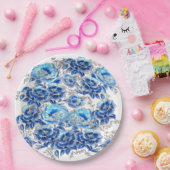 Servilletas blue papieren bordje (Feest)