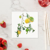 Servilletas con acuarela de limones servet (Insitu)