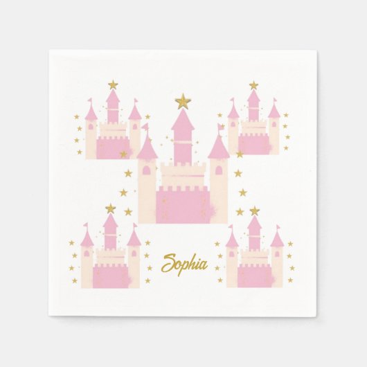 Servilletas con Diseño de Castillo de Princesa Servet (Voorkant)
