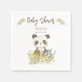 Servilletas de papel Baby Shower Panda Servet