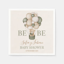 Servilletas De Papel Teddybeer Baby shower Jongens