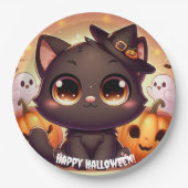 Servilletas Gato Negro Papieren Bordje