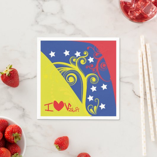 Servilletas I Love Venezuela Servet (Insitu)