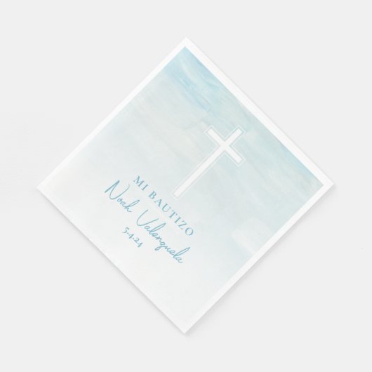 Servilletas Mi Bautizo Azul Spaanse servetten (Hoek)