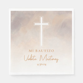 Servilletas Mi Bautizo Morada Spaanse servetten