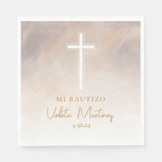 Servilletas Mi Bautizo Morada Spaanse servetten