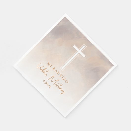 Servilletas Mi Bautizo Morada Spaanse servetten (Hoek)