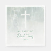 Servilletas Mi Bautizo Verde Spaanse servetten (Voorkant)